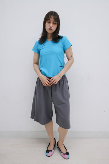 V-Neck Top in Azure