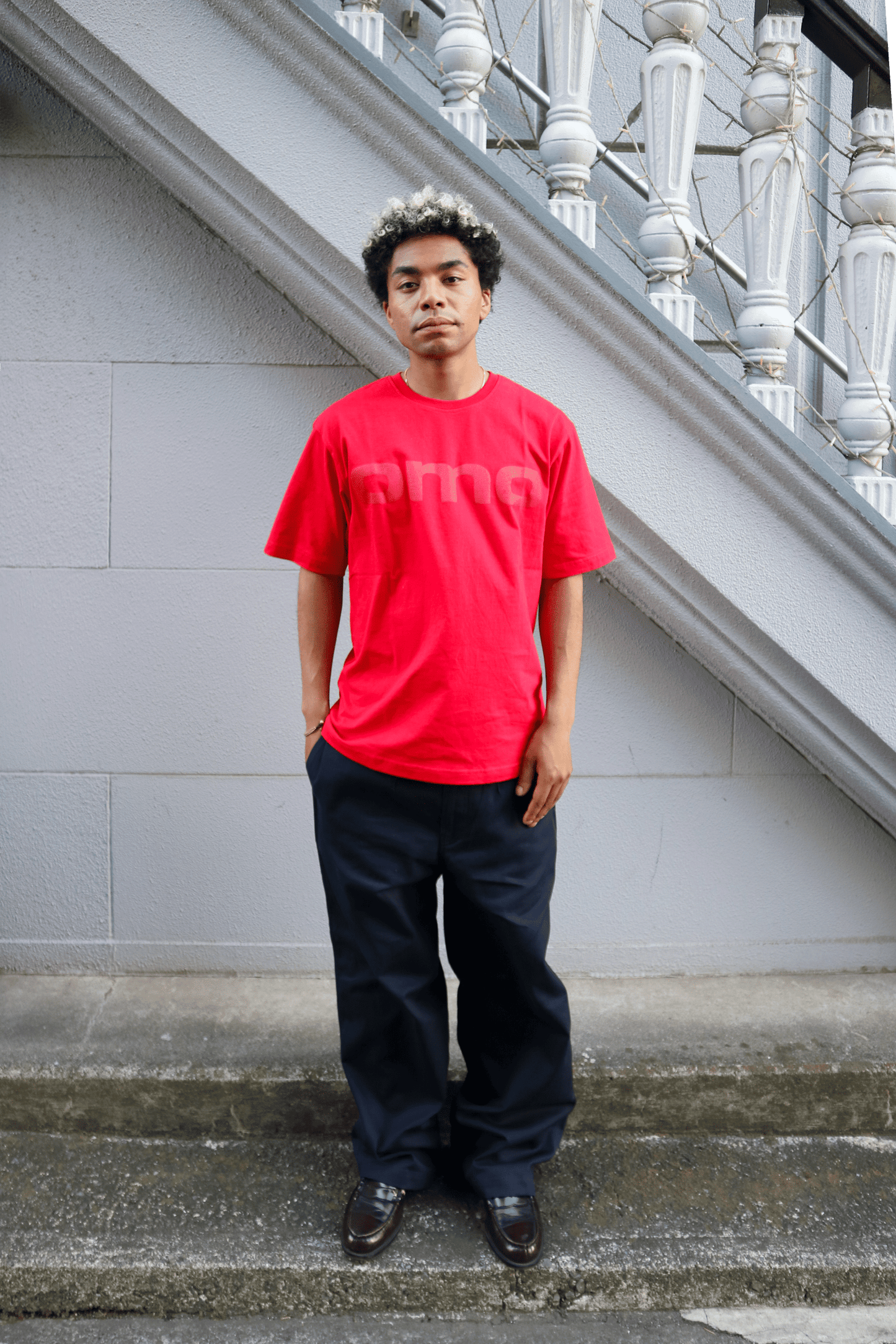 OMO Logo T-Shirt in Red