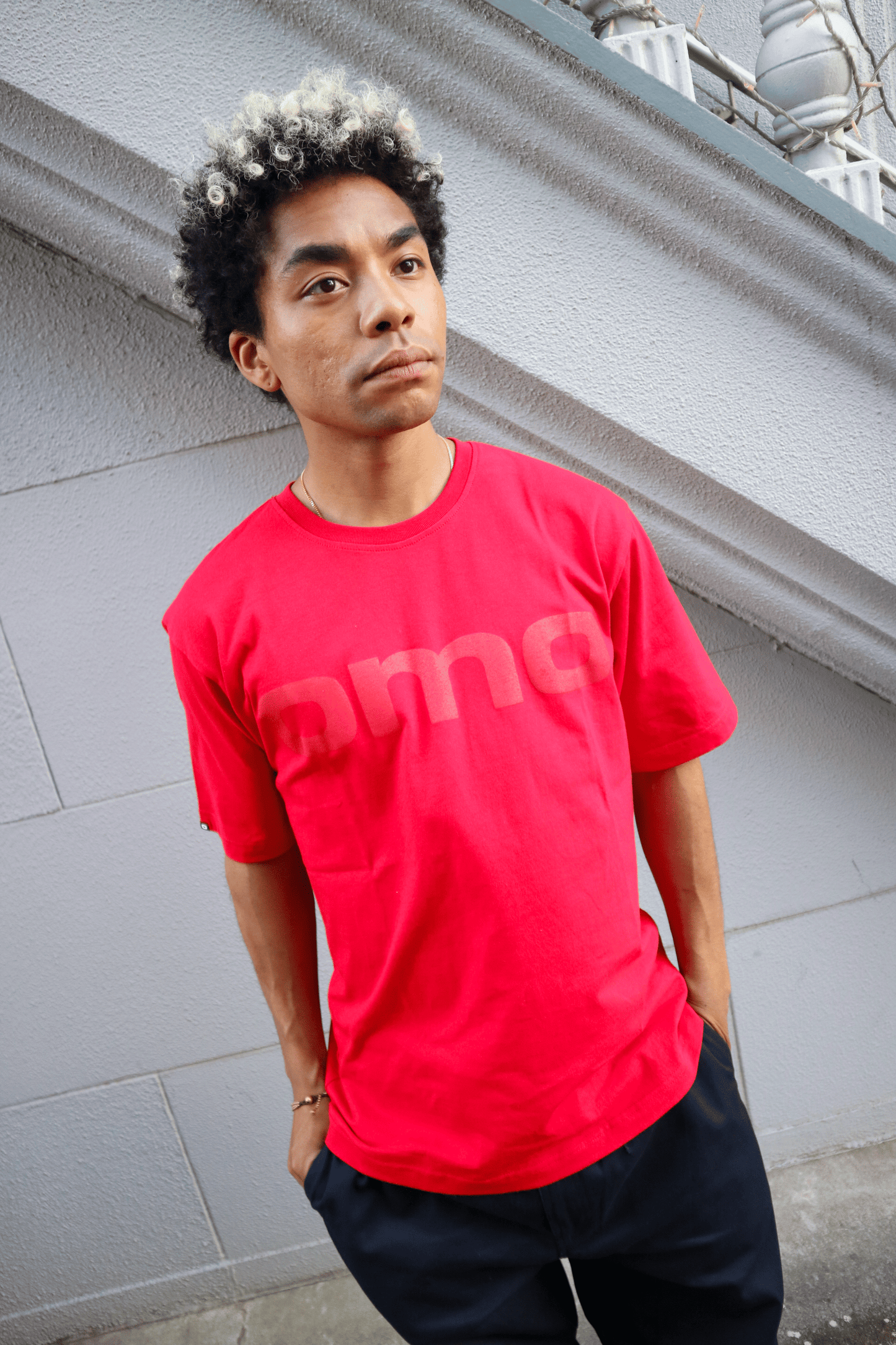 OMO Logo T-Shirt in Red