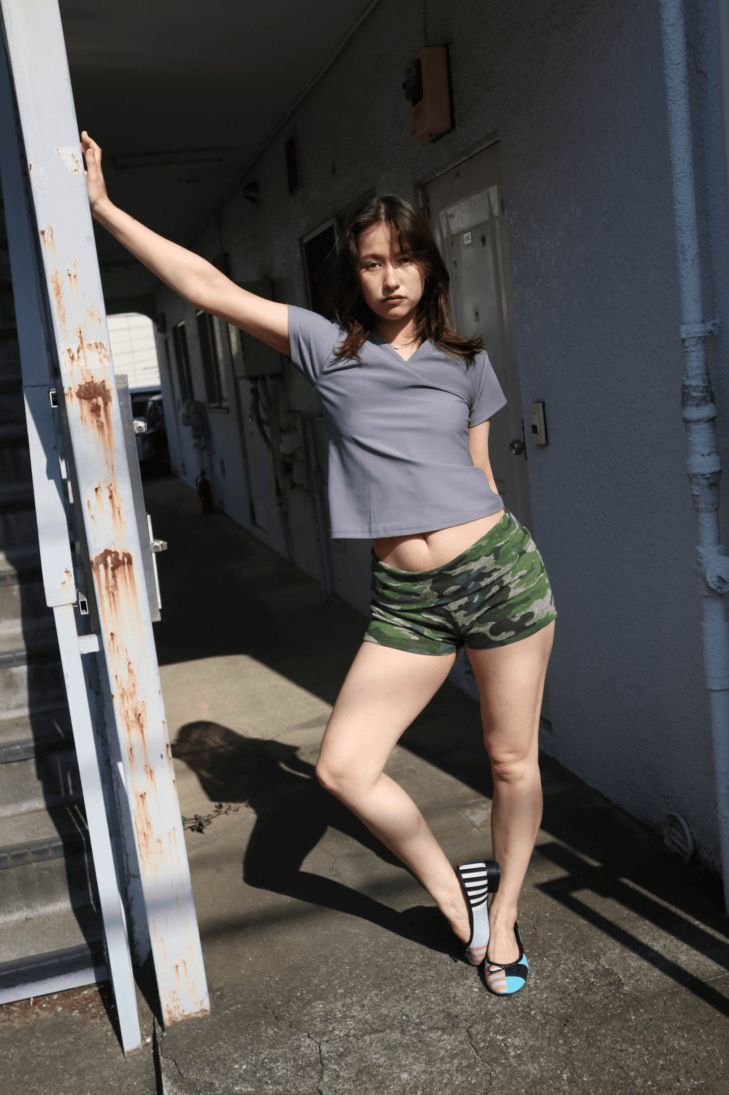 Camo Foldover Shorts