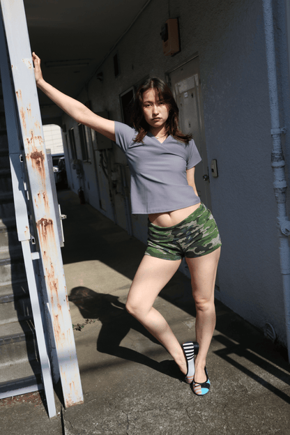 Camo Foldover Shorts