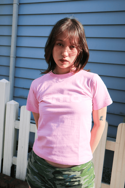 OMO Logo Baby T-Shirt in Pink