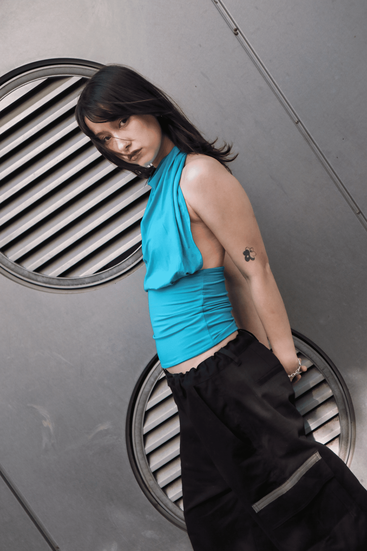 Tika Top in Aqua