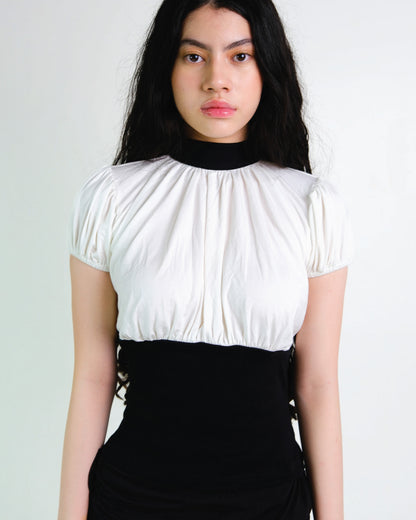 High Neck Balloon Top