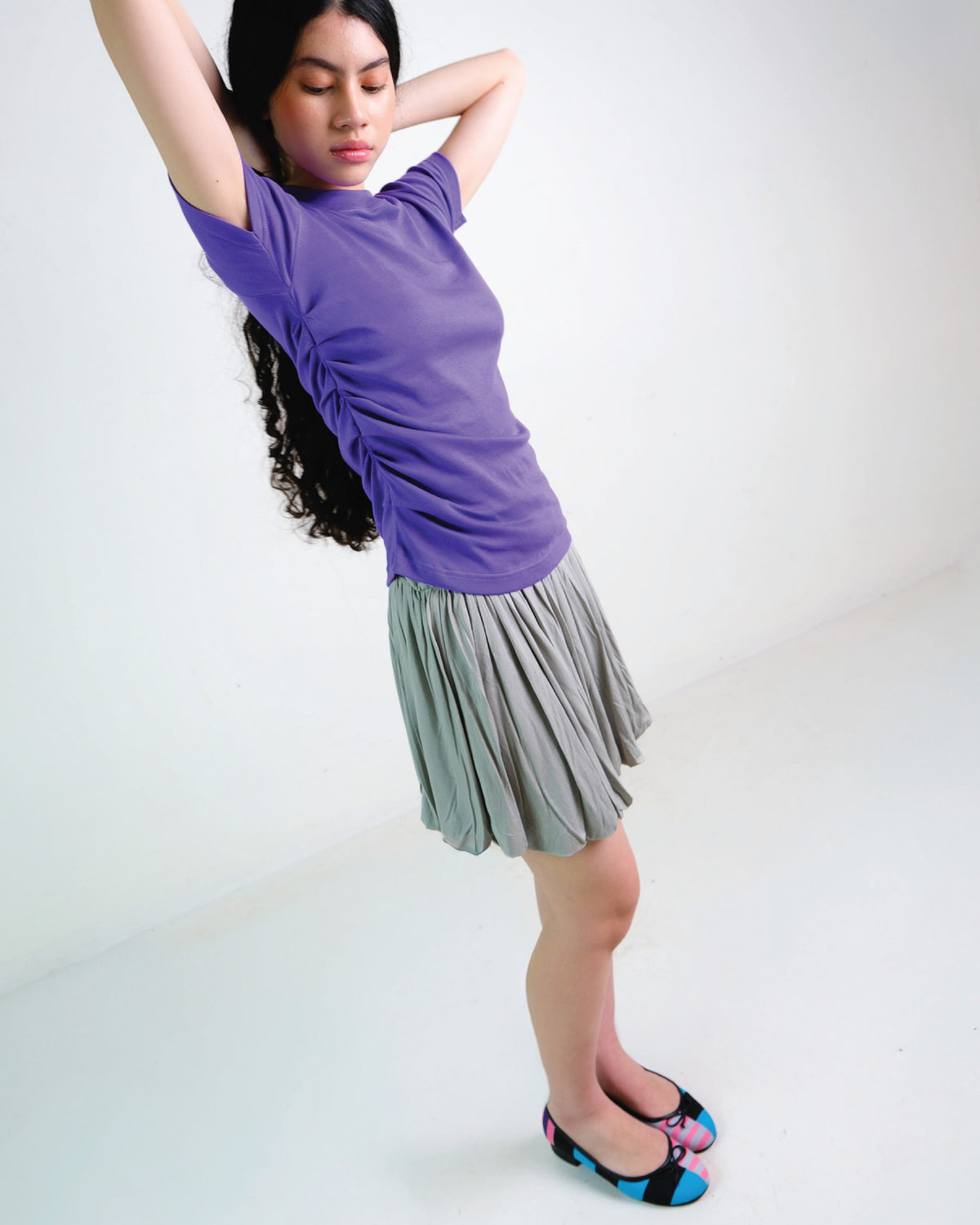 Balloon Skirt in Smoke