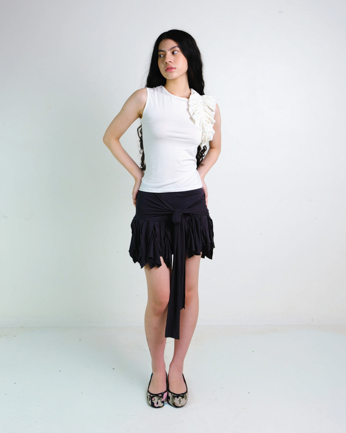 Ruffle Wrap Skirt