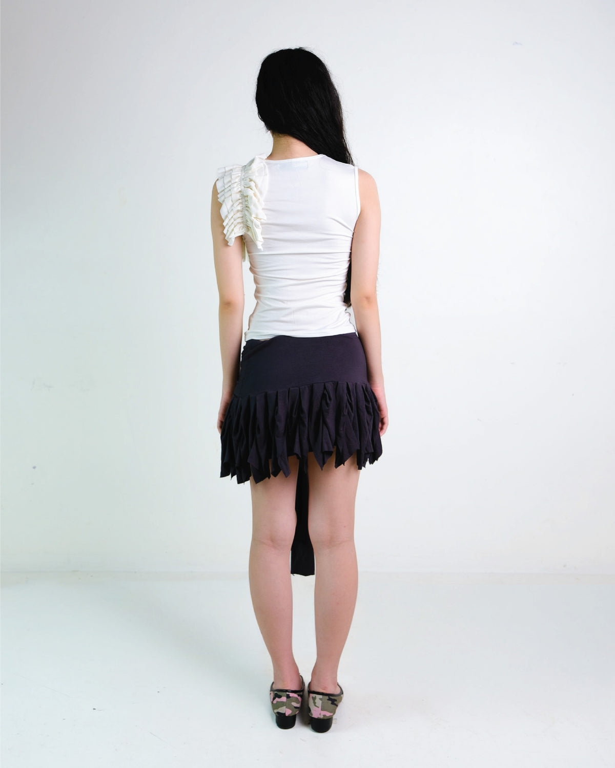 Ruffle Wrap Skirt