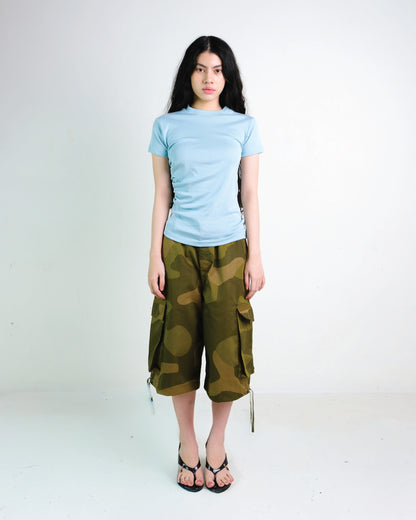 Pleated Tee in Mint