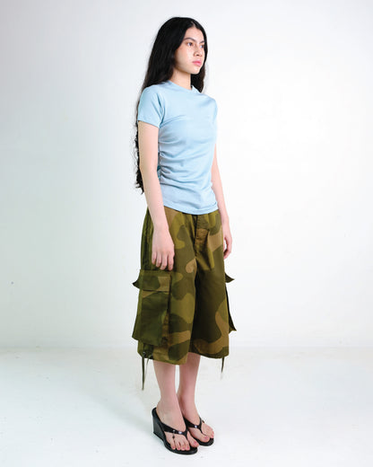 Pleated Tee in Mint