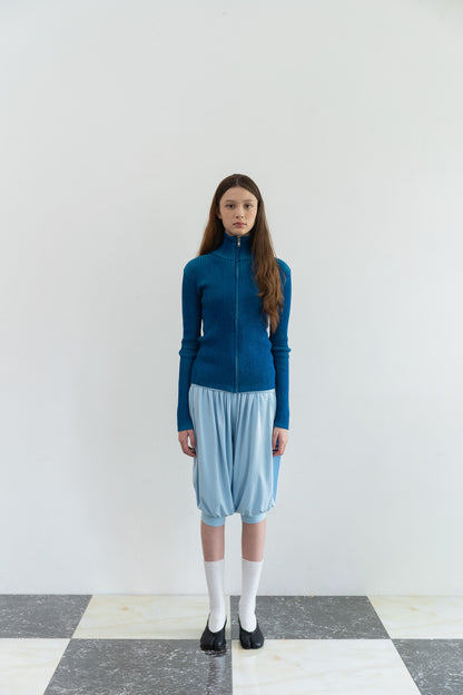 Foldover Harem Pants in Baby Blue