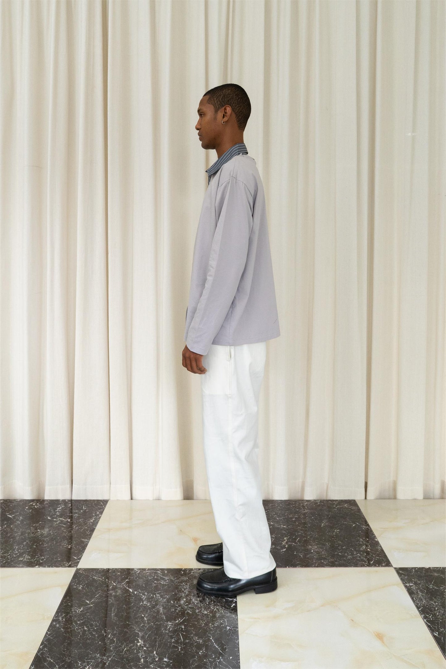 Double Layer Shirt in Grey