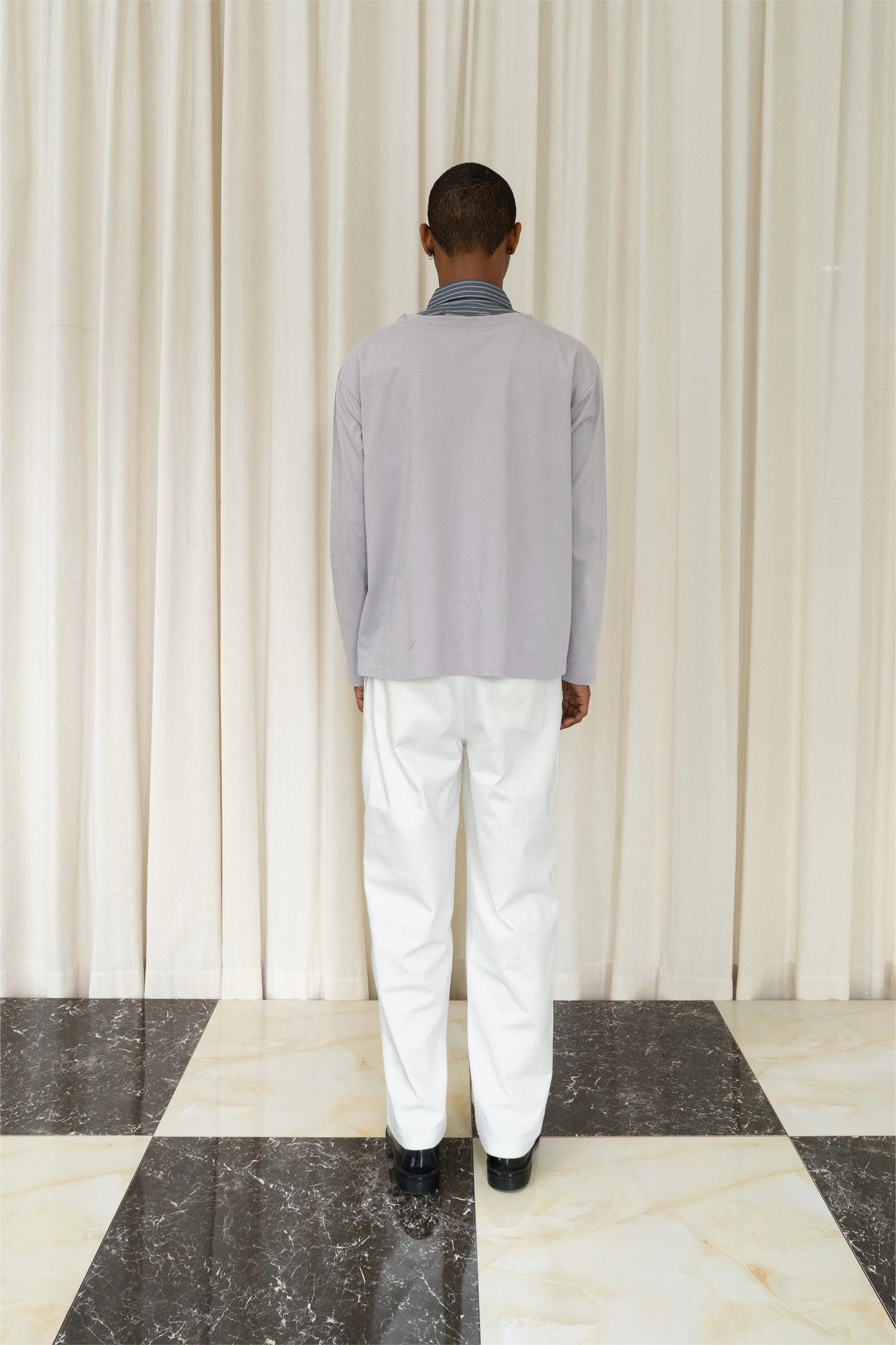 Double Layer Shirt in Grey