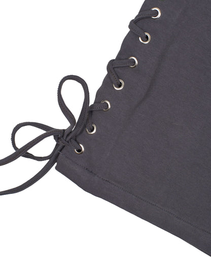 Cross One Shoulder in Dark Grey