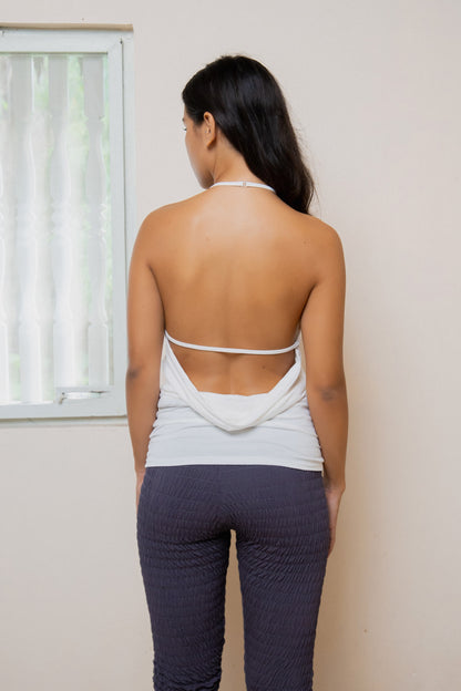 Backless Top - White