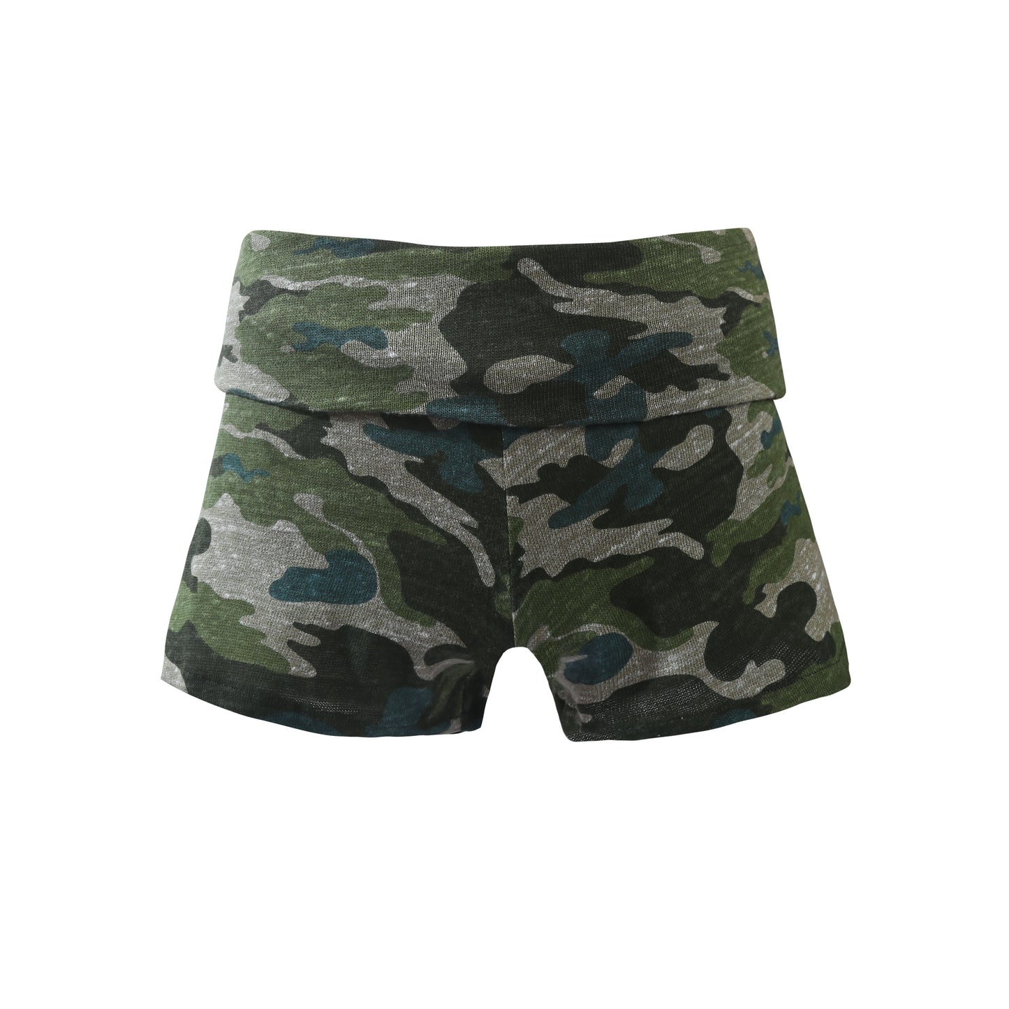 Camo Foldover Shorts