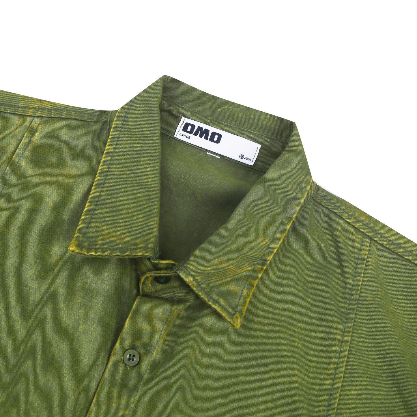 Washed Chore Jacket in Green