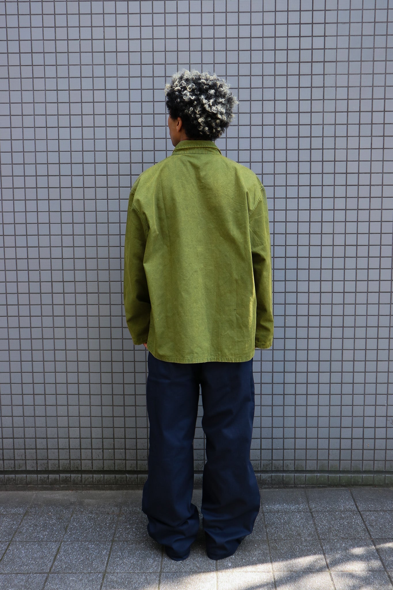 Washed Chore Jacket in Green