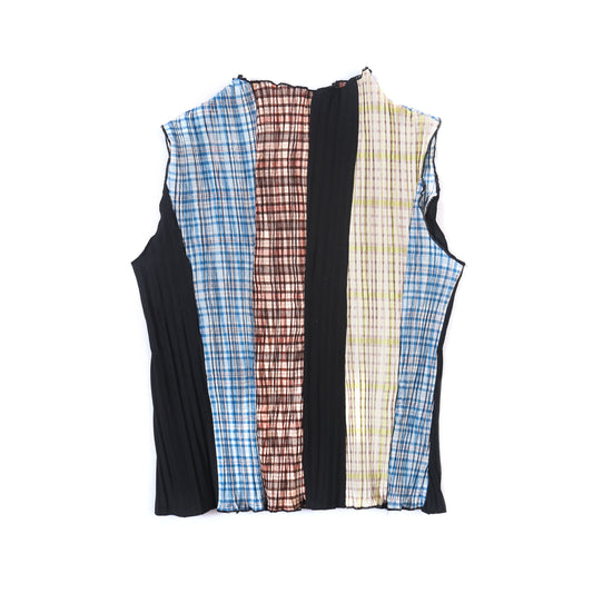 Pleated Patchwork Top
