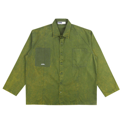 Washed Chore Jacket in Green
